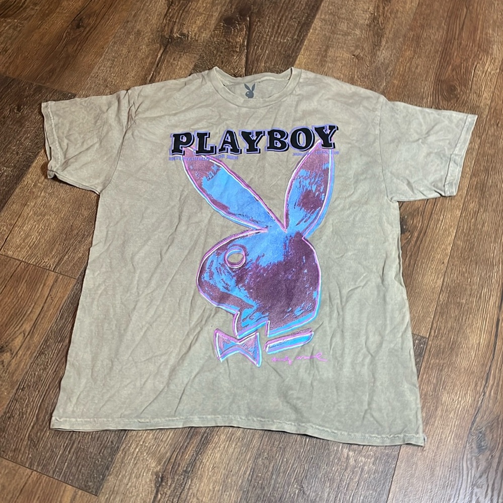Playboy T-shirt, size large pit to pit 21